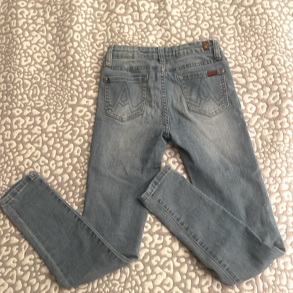 7 For All Mankind skinny button up jeans girls size 10